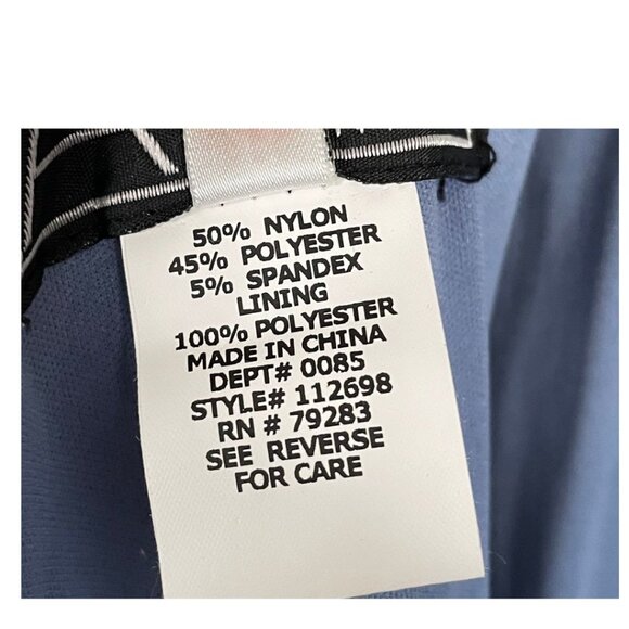 NEW Alex Evenings Lace Sequins Cap Sleeve Blue Cocktail Dress Size 6 - Picture 10 of 11